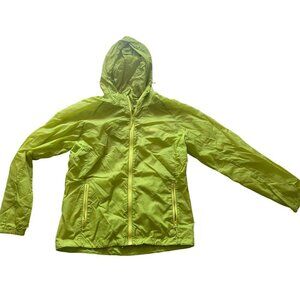 Scaler Full Zip Hoodie Windbreaker Rain Jacket Women's Medium Green Outdoor